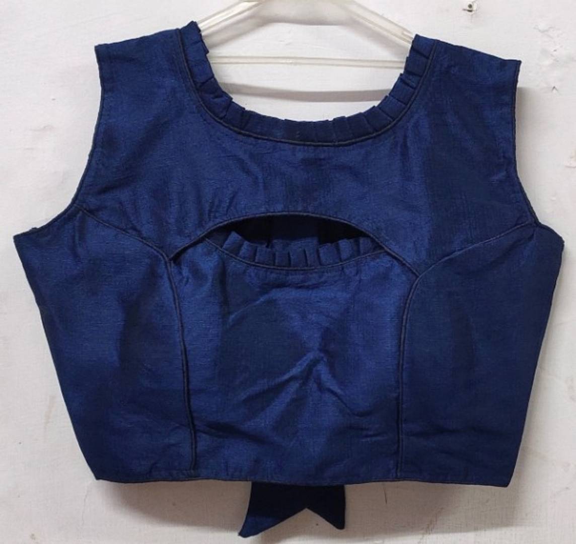 Stylish Phantom Silk Stitched Blouse